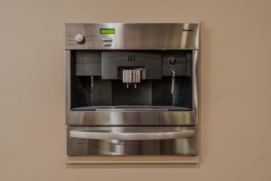 In-wall Miele coffee system